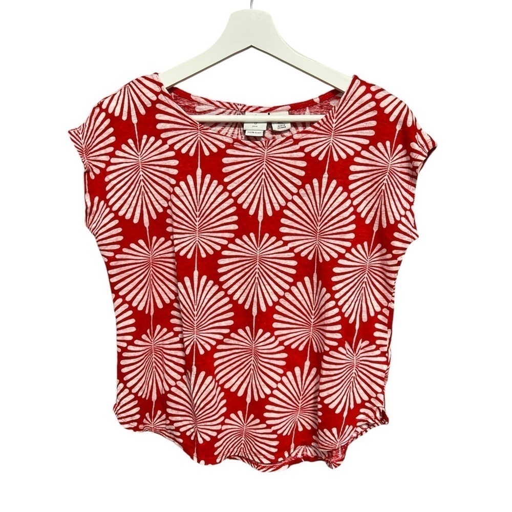 JOIE Pure Linen Cap Sleeve Top